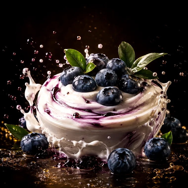 Vizuální ztvárnění příchutě Epic Yoo: Borůvkový jogurt