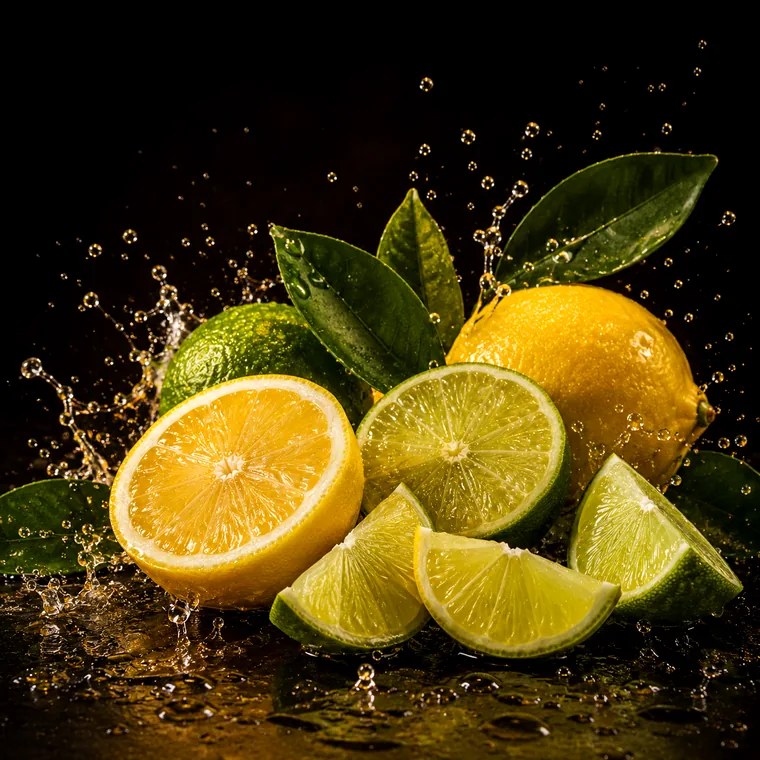 Vizuální ztvárnění příchutě Extradose: Citron a limetka