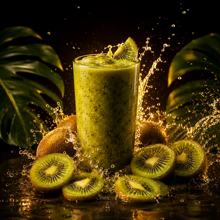Vizuální ztvárnění příchutě K Stoner: Kiwi smoothie