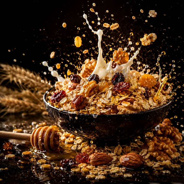 Vizuální ztvárnění příchutě M'esla: Müsli