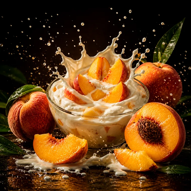 Vizuální ztvárnění příchutě Pitch Yoo: Broskvový jogurt
